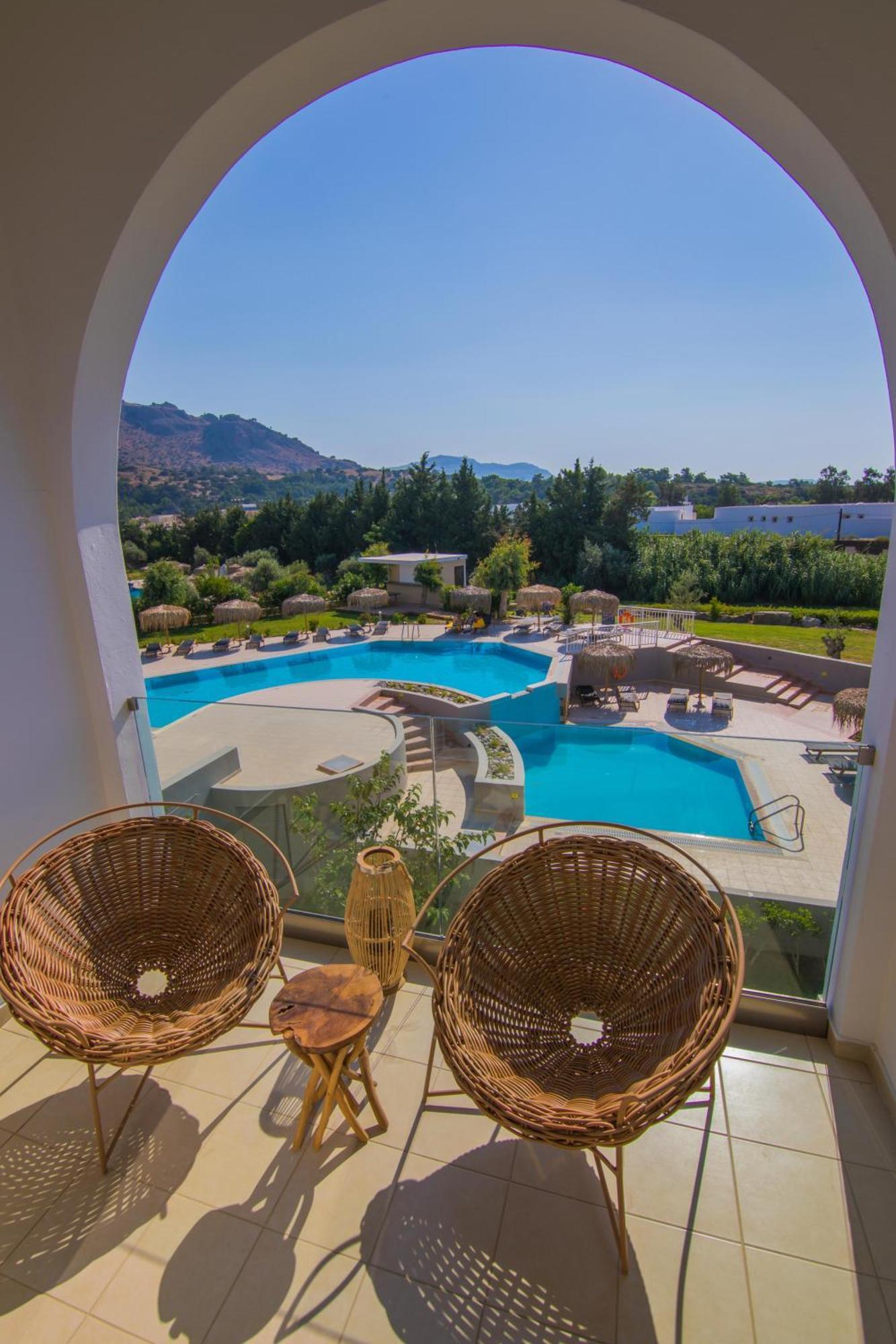 Lindos Breeze Beach Hotel キオタリ エクステリア 写真